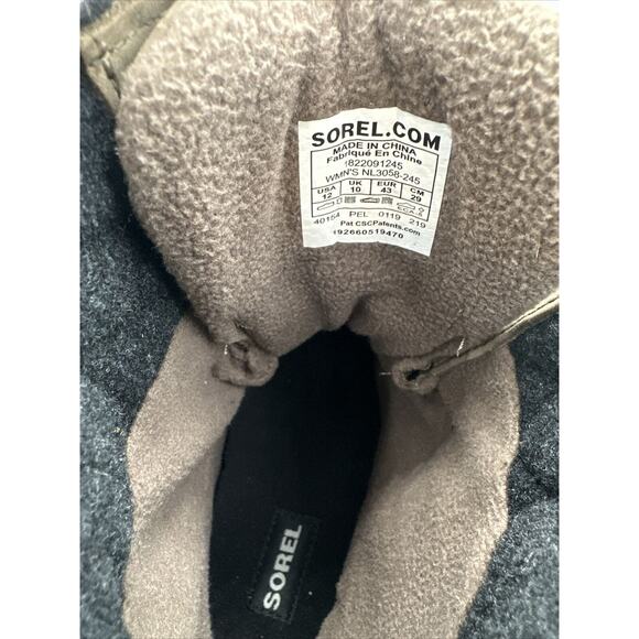 Sorel Slimpack Lace II Lined Waterproof boots Gray 11 23-04 - Picture 9 of 16